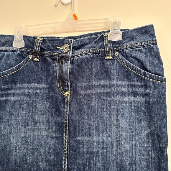 Tommy Hilfiger Bohemian Denim Layered Maxi Skirt - Size 14 - Picture 4 of 7